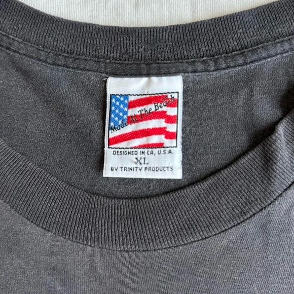 Vintage 1990s Elvis Presley Band Graphics Black Single Stitched Tee Shirt - Picture 5 of 6